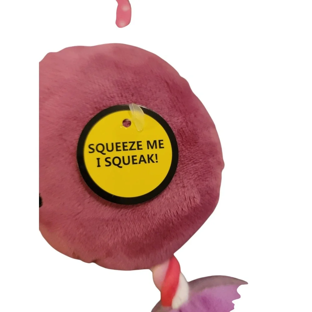 Valentine Pet Toy Squeaky Plush Balls Rope‎ Dog Macaroon Tug Rope